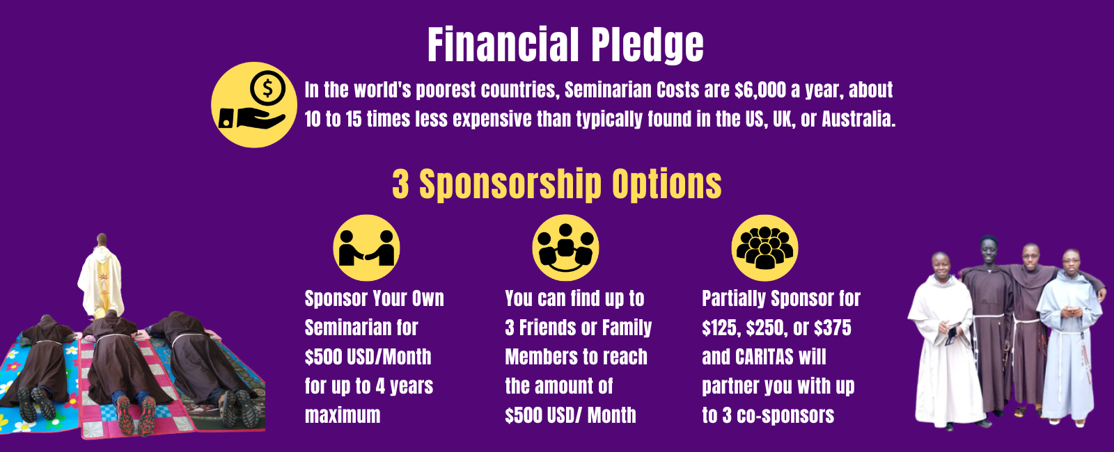 Financial support for Seminarian